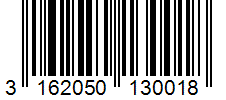 Barcode 3162050130018