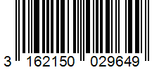 Barcode 3162150029649