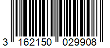 Barcode 3162150029908