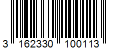 Barcode 3162330100113