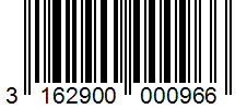 Barcode 3162900000966