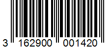 Barcode 3162900001420