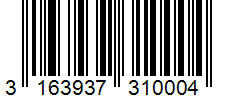 Barcode 3163937310004