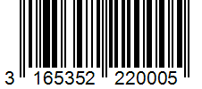 Barcode 3165352220005