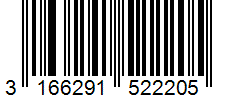 Barcode 3166291522205