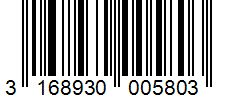 Barcode 3168930005803