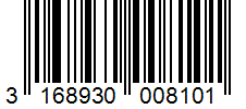 Barcode 3168930008101
