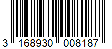 Barcode 3168930008187