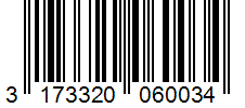 Barcode 3173320060034