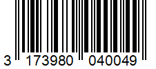 Barcode 3173980040049