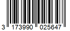 Barcode 3173990025647