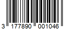 Barcode 3177890001046