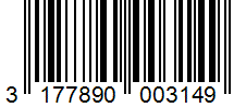 Barcode 3177890003149