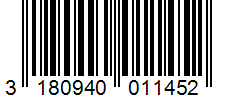 Barcode 3180940011452