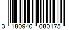 Barcode 3180940080175