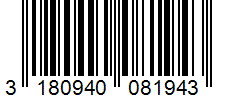 Barcode 3180940081943