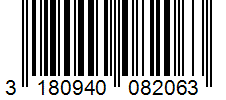 Barcode 3180940082063