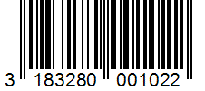 Barcode 3183280001022