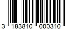 Barcode 3183810000310