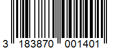 Barcode 3183870001401