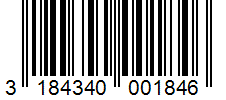 Barcode 3184340001846