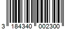 Barcode 3184340002300