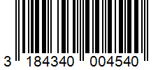Barcode 3184340004540