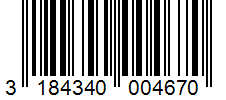 Barcode 3184340004670