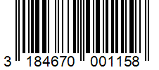 Barcode 3184670001158