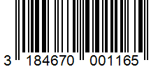 Barcode 3184670001165