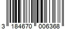 Barcode 3184670006368