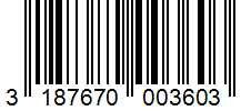 Barcode 3187670003603