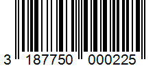 Barcode 3187750000225