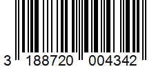 Barcode 3188720004342