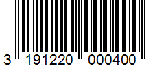 Barcode 3191220000400