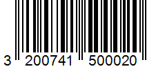 Barcode 3200741500020
