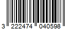 Barcode 3222474040598