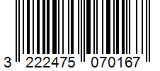 Barcode 3222475070167