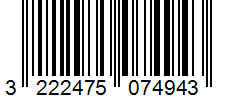 Barcode 3222475074943