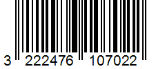 Barcode 3222476107022