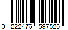 Barcode 3222476597526