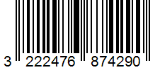 Barcode 3222476874290