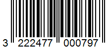 Barcode 3222477000797
