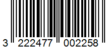 Barcode 3222477002258