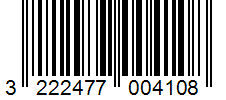 Barcode 3222477004108