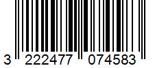 Barcode 3222477074583