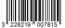 Barcode 3226219007815