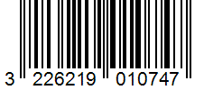 Barcode 3226219010747