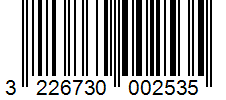 Barcode 3226730002535