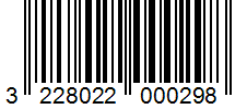 Barcode 3228022000298